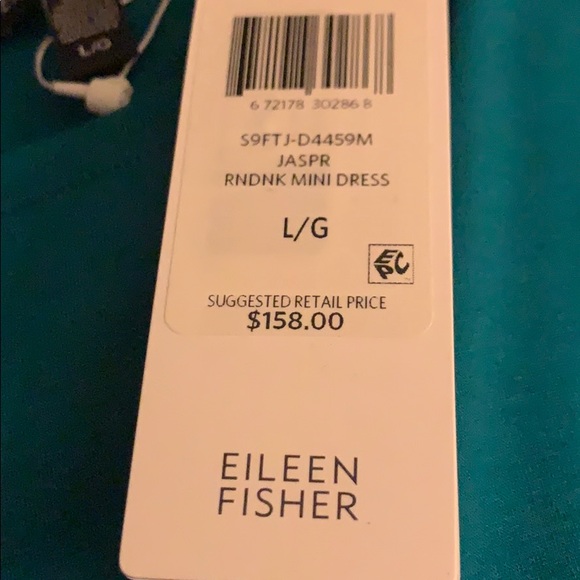 Eileen Fisher -  Fine Tencel Stretch Jersey Dress - Picture 9 of 10